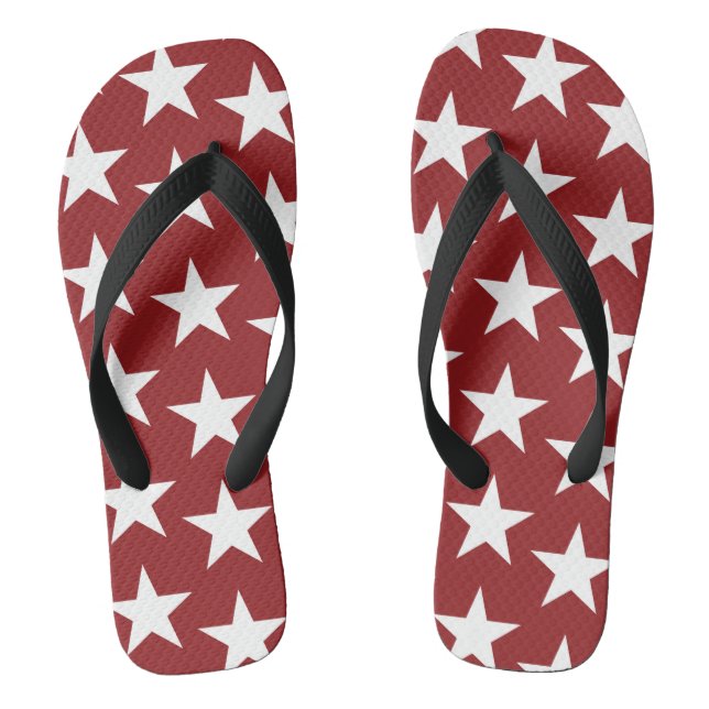 Stars Pattern 20 Flip Flops (Footbed)