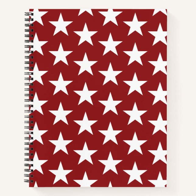 Stars Pattern 20 Notebook (Front)