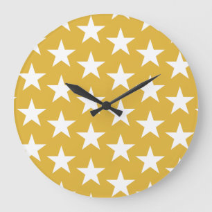 Stars Pattern 22 Large Clock