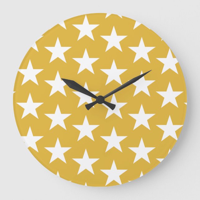Stars Pattern 22 Large Clock (Front)