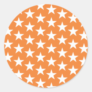 Stars Pattern 23 Classic Round Sticker