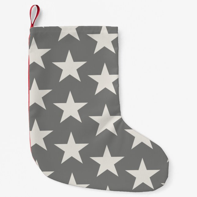 Stars Pattern 2 Small Christmas Stocking (Front)