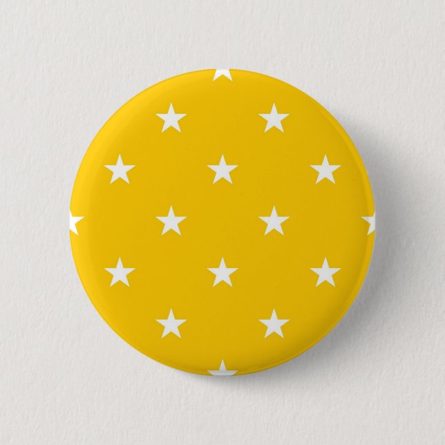 Stars pattern 6 cm round badge (Front)