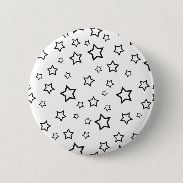 Stars pattern 6 cm round badge (Front)