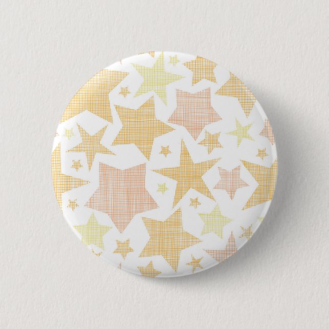 Stars pattern 6 cm round badge (Front)