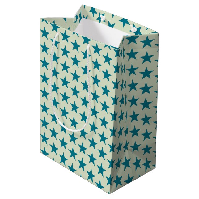Stars Pattern 6 Medium Gift Bag (Back Angled)
