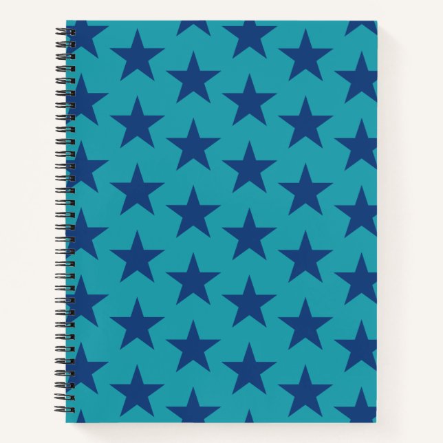 Stars Pattern 8 Notebook (Front)