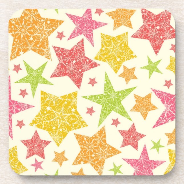Stars pattern coaster (Front)