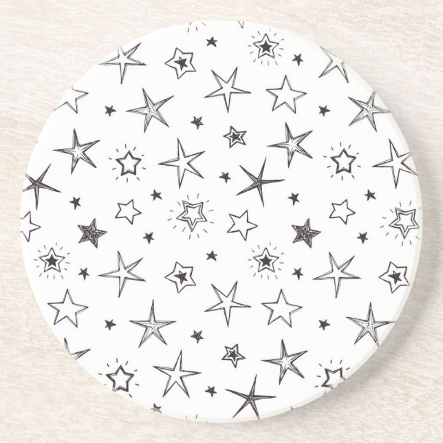 Stars pattern coaster (Front)