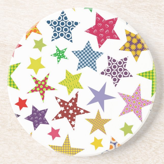 Stars pattern coaster (Front)