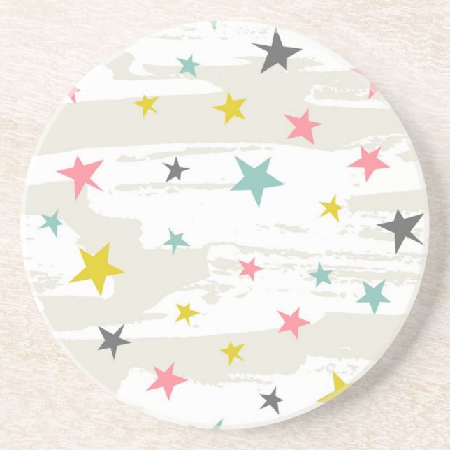 Stars pattern coaster (Front)