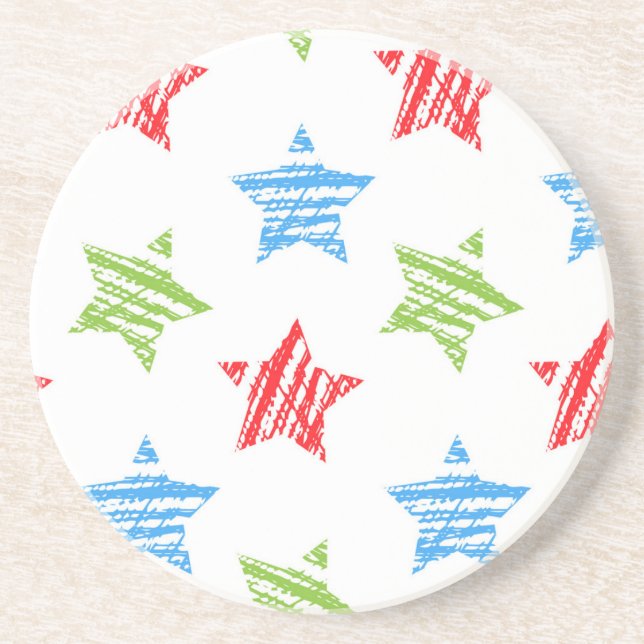 Stars pattern coaster (Front)