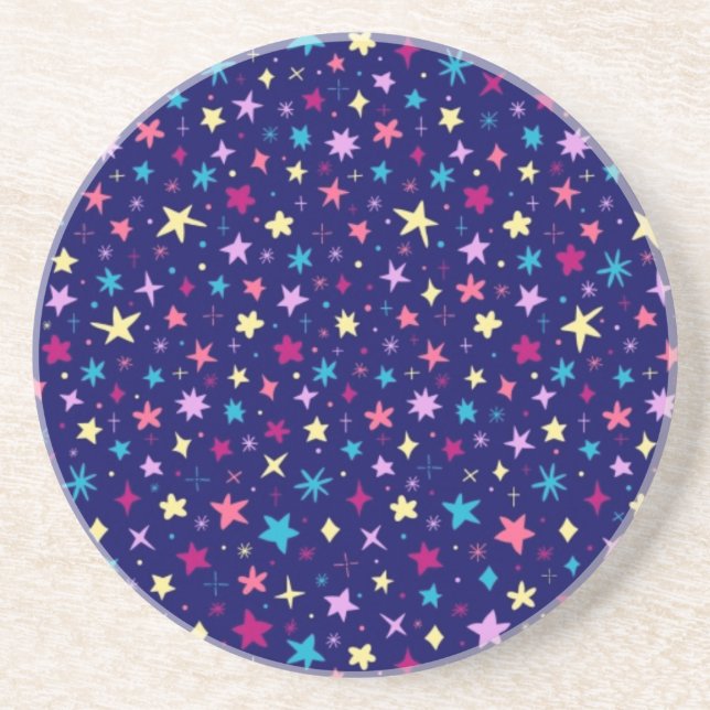 Stars pattern coaster (Front)