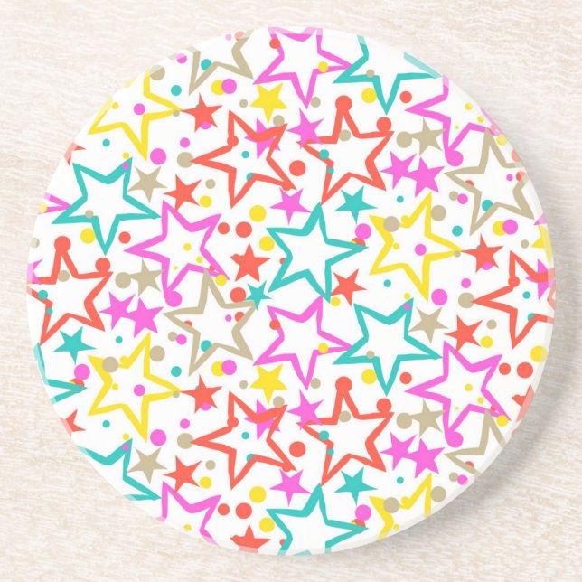 Stars pattern coaster (Front)