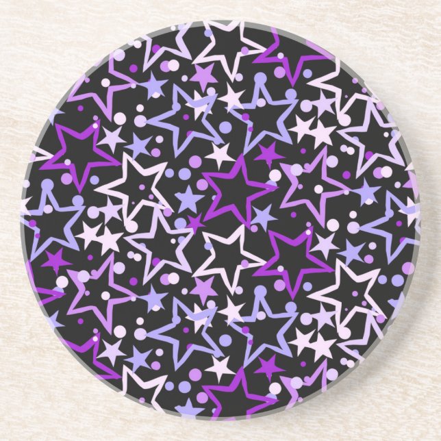 Stars pattern coaster (Front)