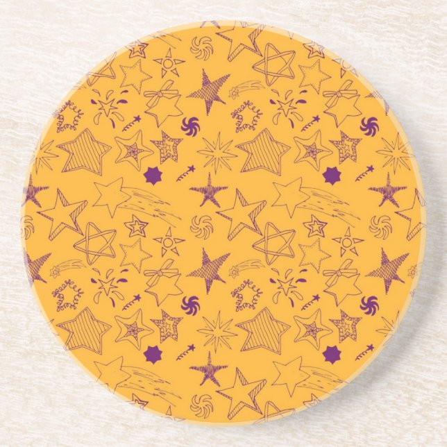 Stars pattern coaster (Front)