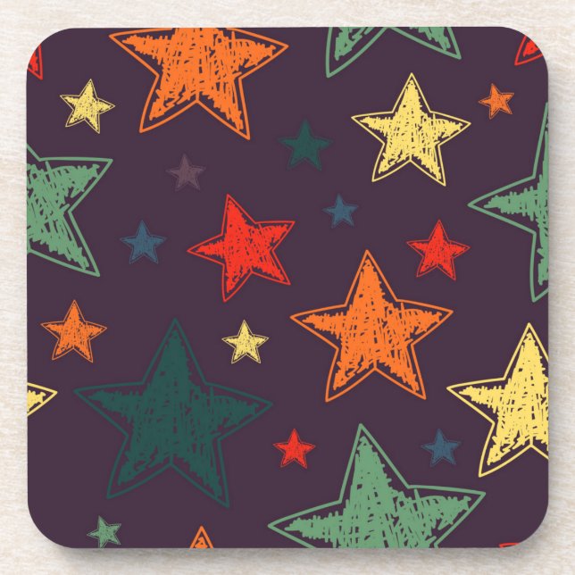 Stars pattern coaster (Front)