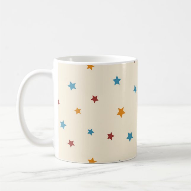 Stars pattern coffee mug (Left)