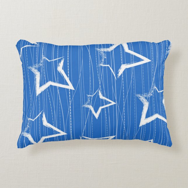 Stars pattern decorative cushion (Front)