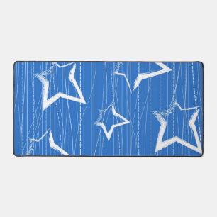 Stars pattern desk mat