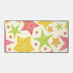 Stars pattern desk mat