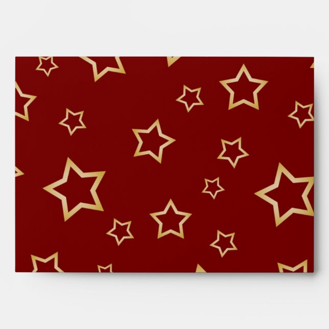 Stars pattern envelope (Front)