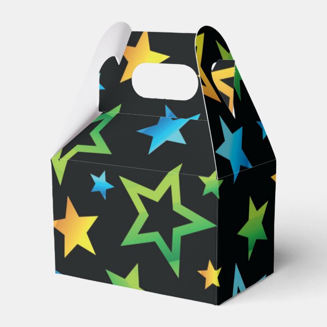 Stars pattern favour box (Front Side)