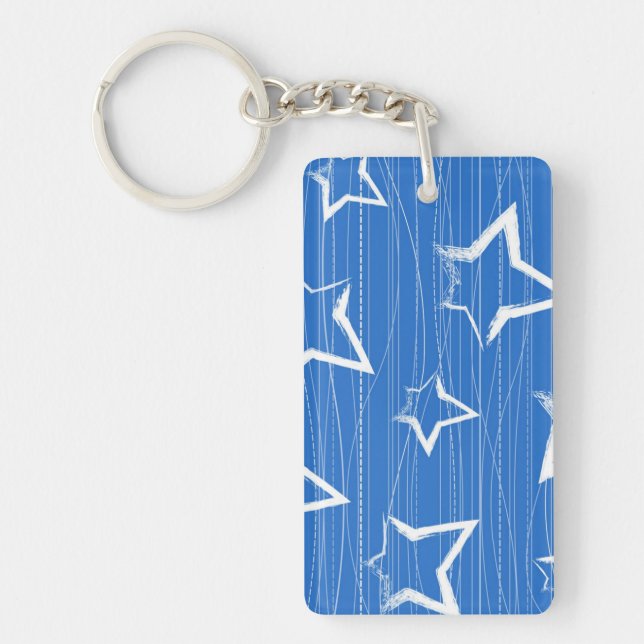 Stars pattern key ring (Front)