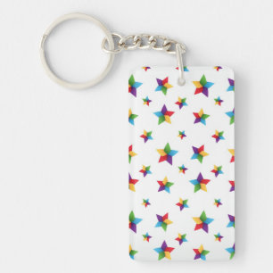 Stars pattern key ring