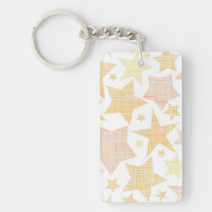 Stars pattern key ring