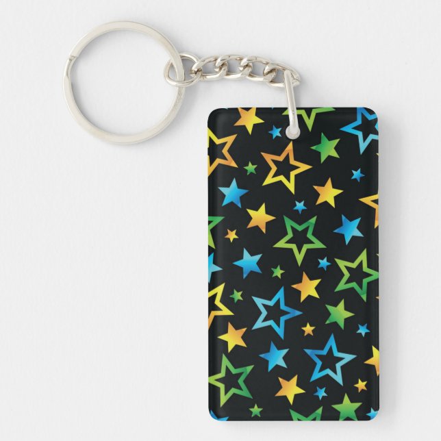 Stars pattern key ring (Front)