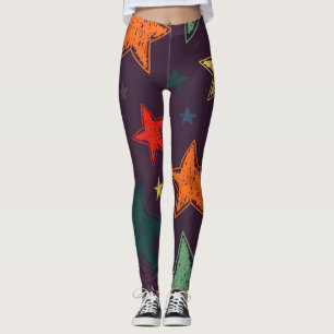 Stars pattern leggings