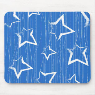 Stars pattern mouse mat
