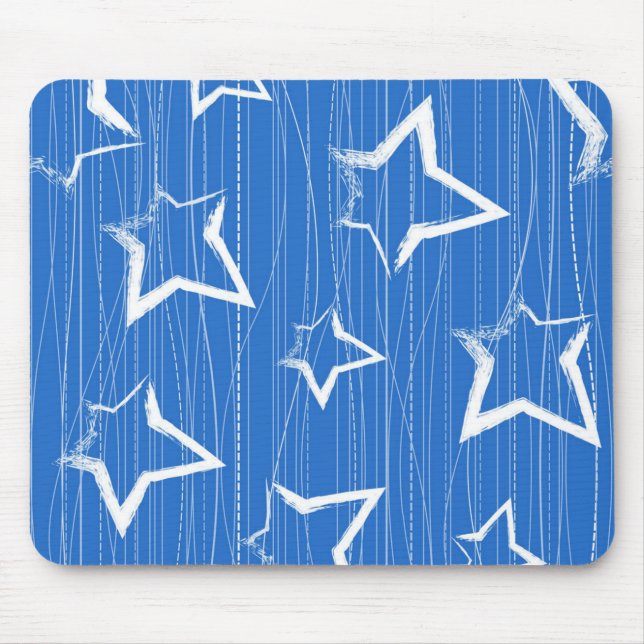 Stars pattern mouse mat (Front)