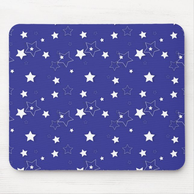 Stars pattern mouse mat (Front)