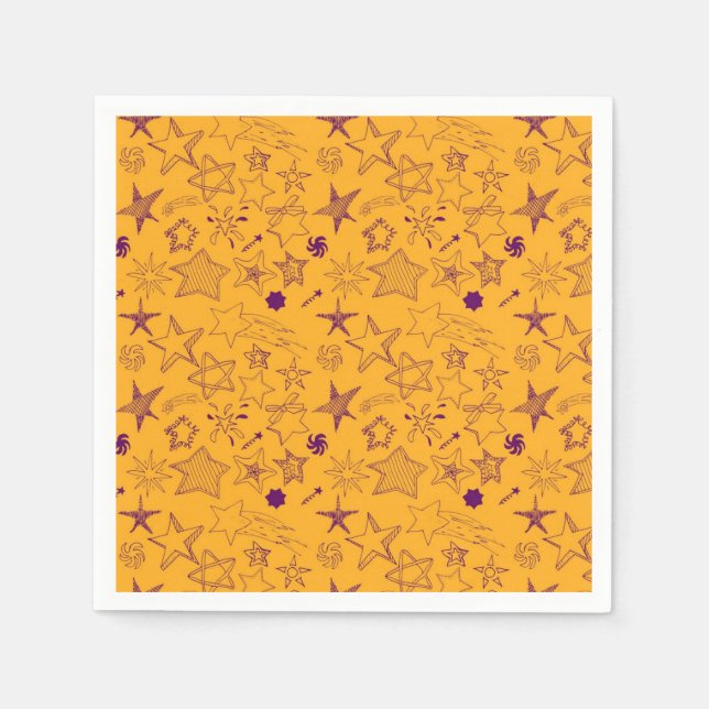 Stars pattern napkin (Front)