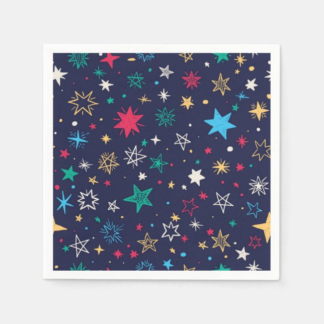 Stars pattern napkin (Front)