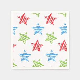 Stars pattern napkin