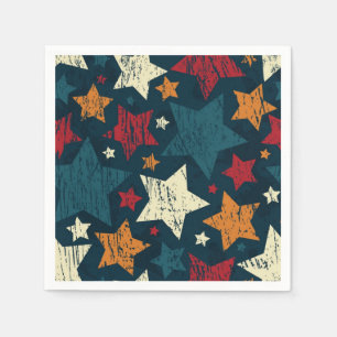 Stars pattern napkin