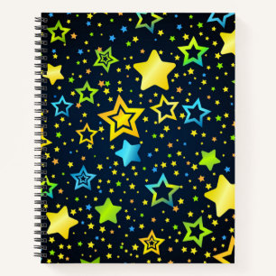 Stars pattern notebook