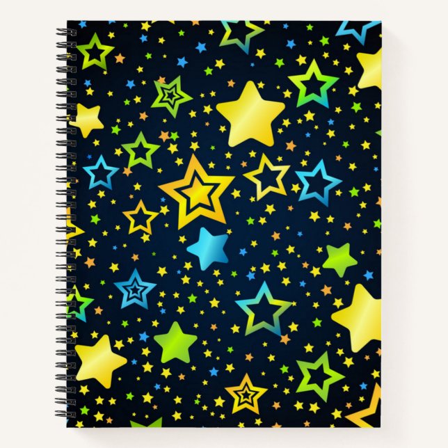Stars pattern notebook (Front)