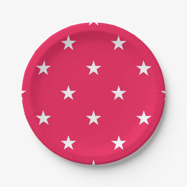 Stars pattern paper plate (Front)