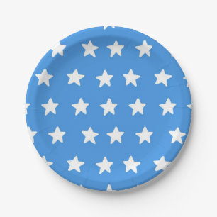 Stars pattern paper plate