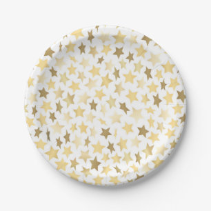 Stars pattern paper plate