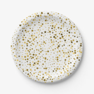 Stars pattern paper plate
