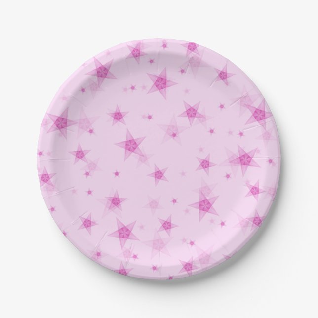 Stars pattern paper plate (Front)