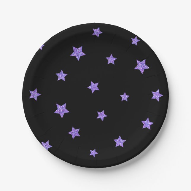 Stars pattern paper plate (Front)