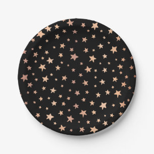 Stars pattern paper plate