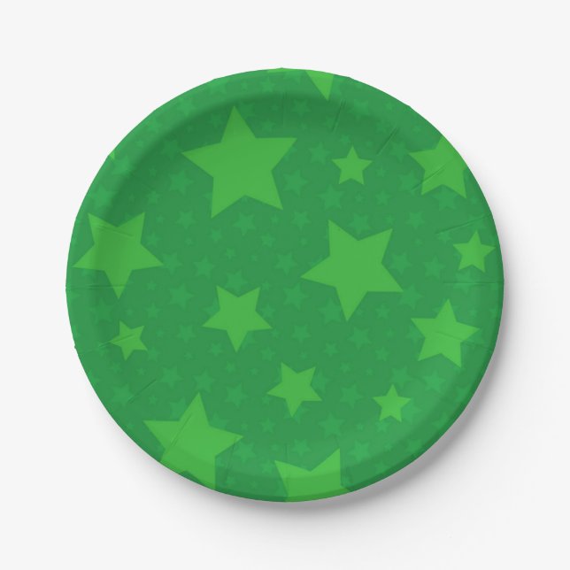 Stars pattern paper plate (Front)