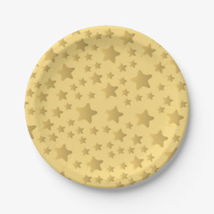 Stars pattern paper plate